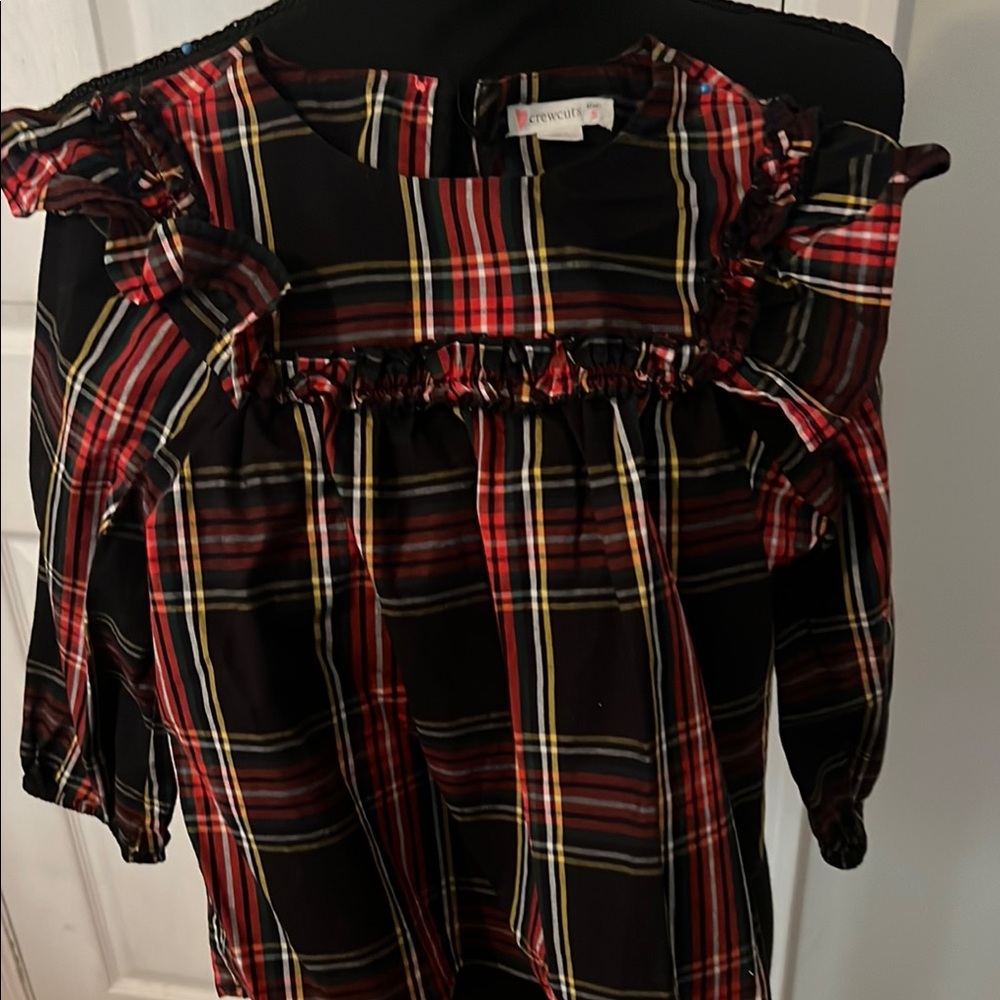 Crewcuts Red and Black Plaid Blouse